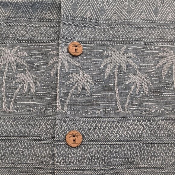 Jamaica Jaxx 100% Silk Sz XL Men's Tan AOP Floral Button Up Casual Hawaiian - Picture 7 of 10